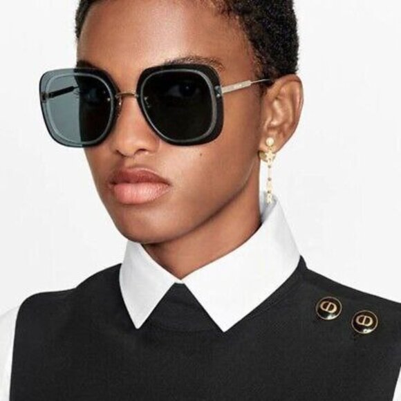 NEW ULTRADIOR SU B0A0 DIOR GOLD SMOKE WOMEN DIOR SUNGLASSES - Picture 1 of 12